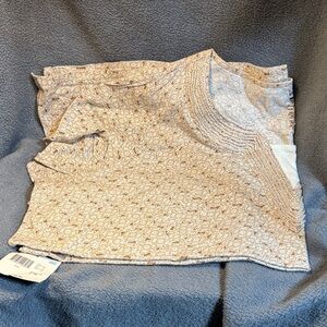 Basic Editions Light Brown Textured Blouse
